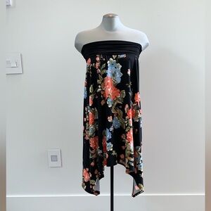 I.N. Studio Black Floral Maxi dress/skirt. Two ways to wear this beautiful piece